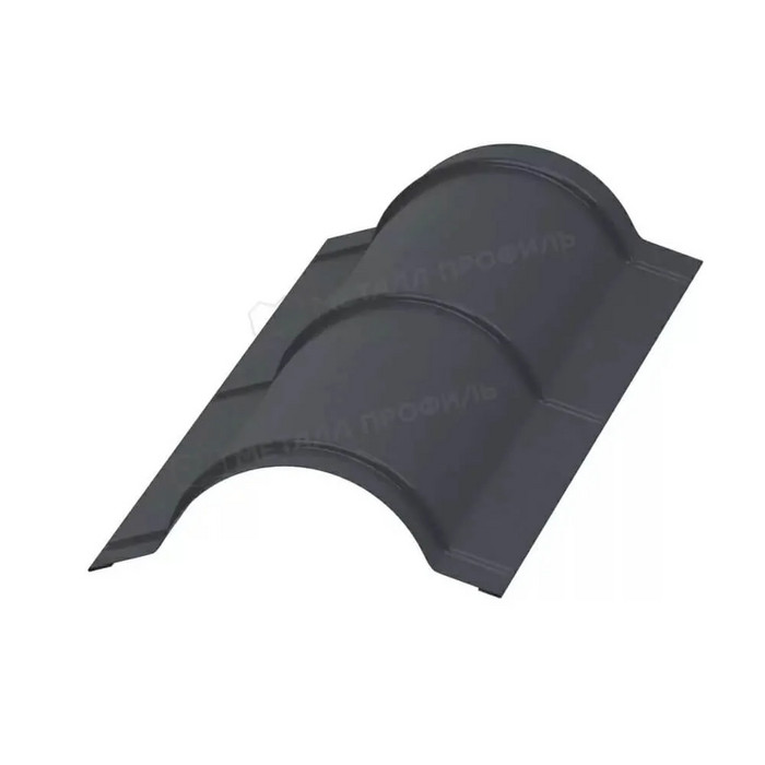 Планка конька круглого R110х2000 (PURMAN-20-Tourmalin-0.5)